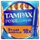 image 1 of Tampax Pearl Compak Super+ Applicator Tampons 18