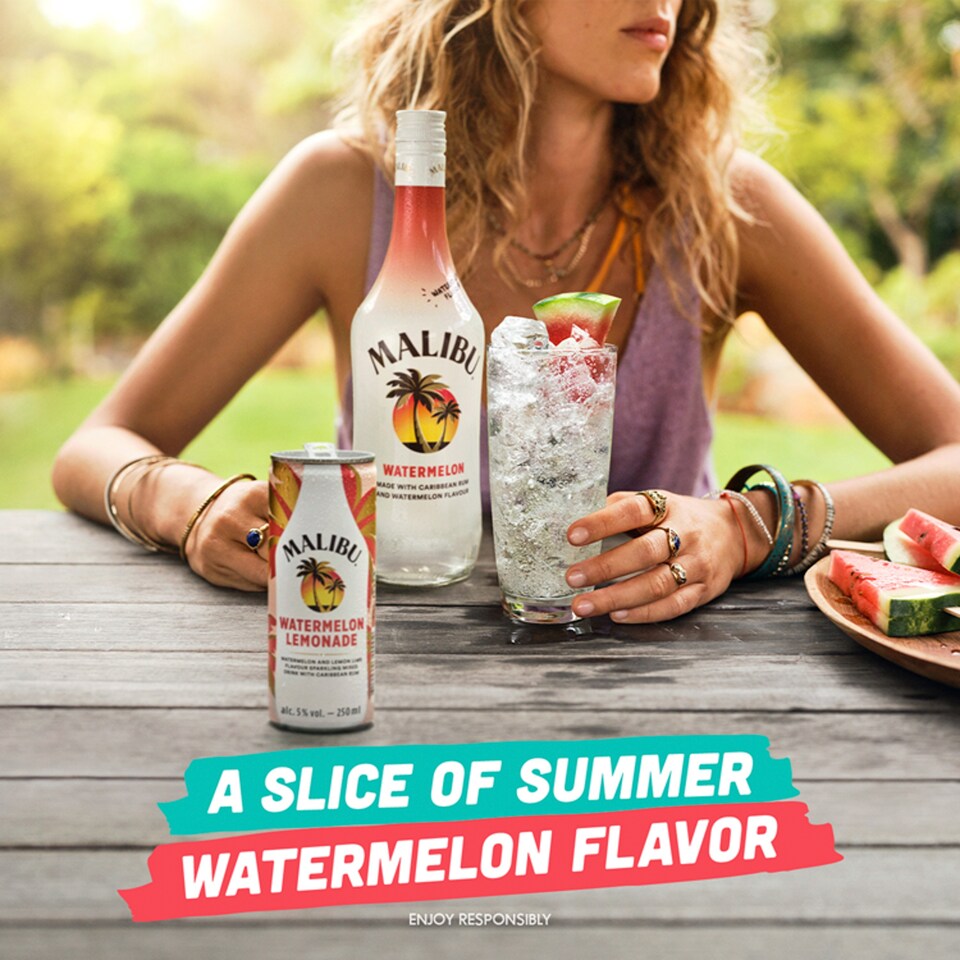 image 1 of Malibu Watermelon Lemonade 250Ml