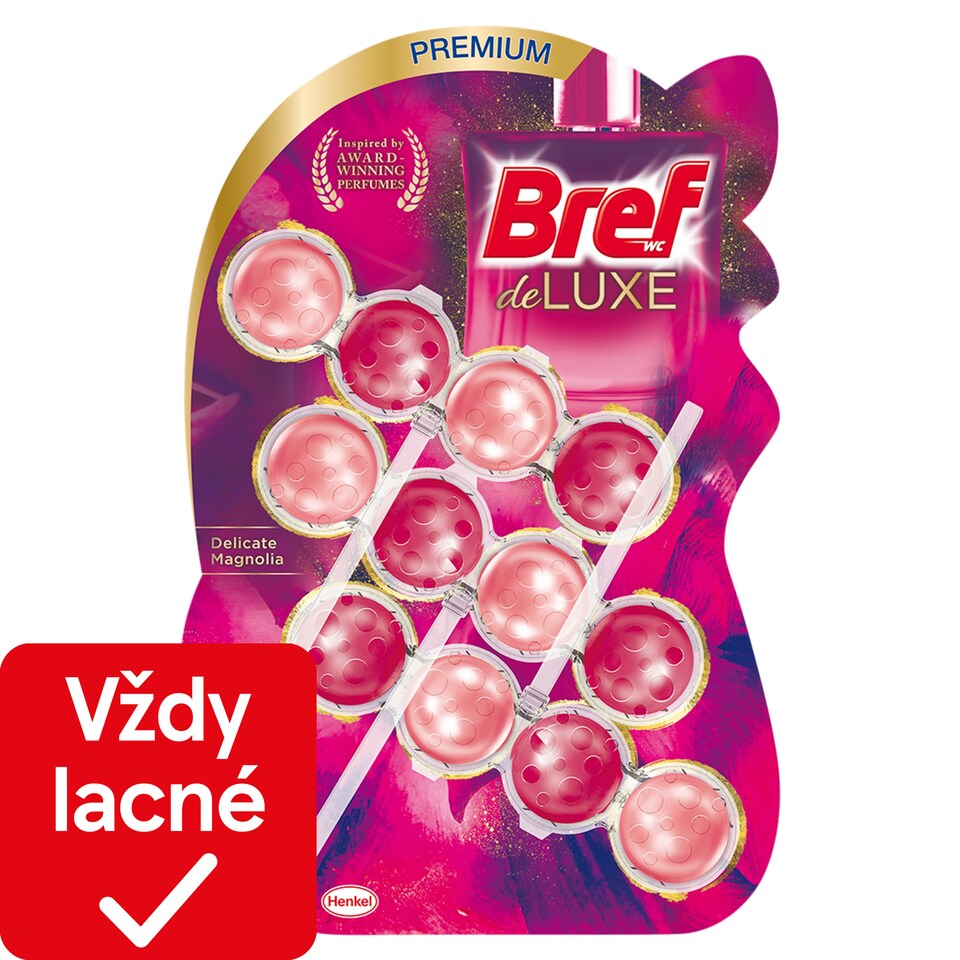 Bref DeLuxe Delicate Magnolia Solid Toilet Block 3 x 50 g