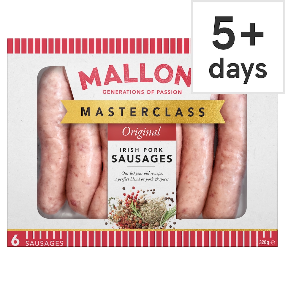 Mallons 6 Original Pork Sausages 320g