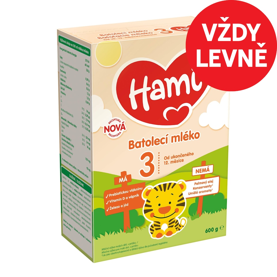 Obrázek 1 pro produkt HAMI 3 batolecí mléko 600g