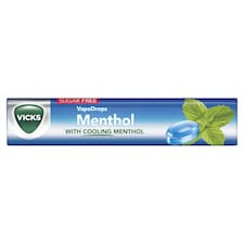 VICKS SUGAR FREE VAPODROPS MENTHOL LOZENGES 42G