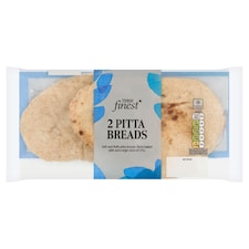 Tesco Finest 2 Large White Pittas