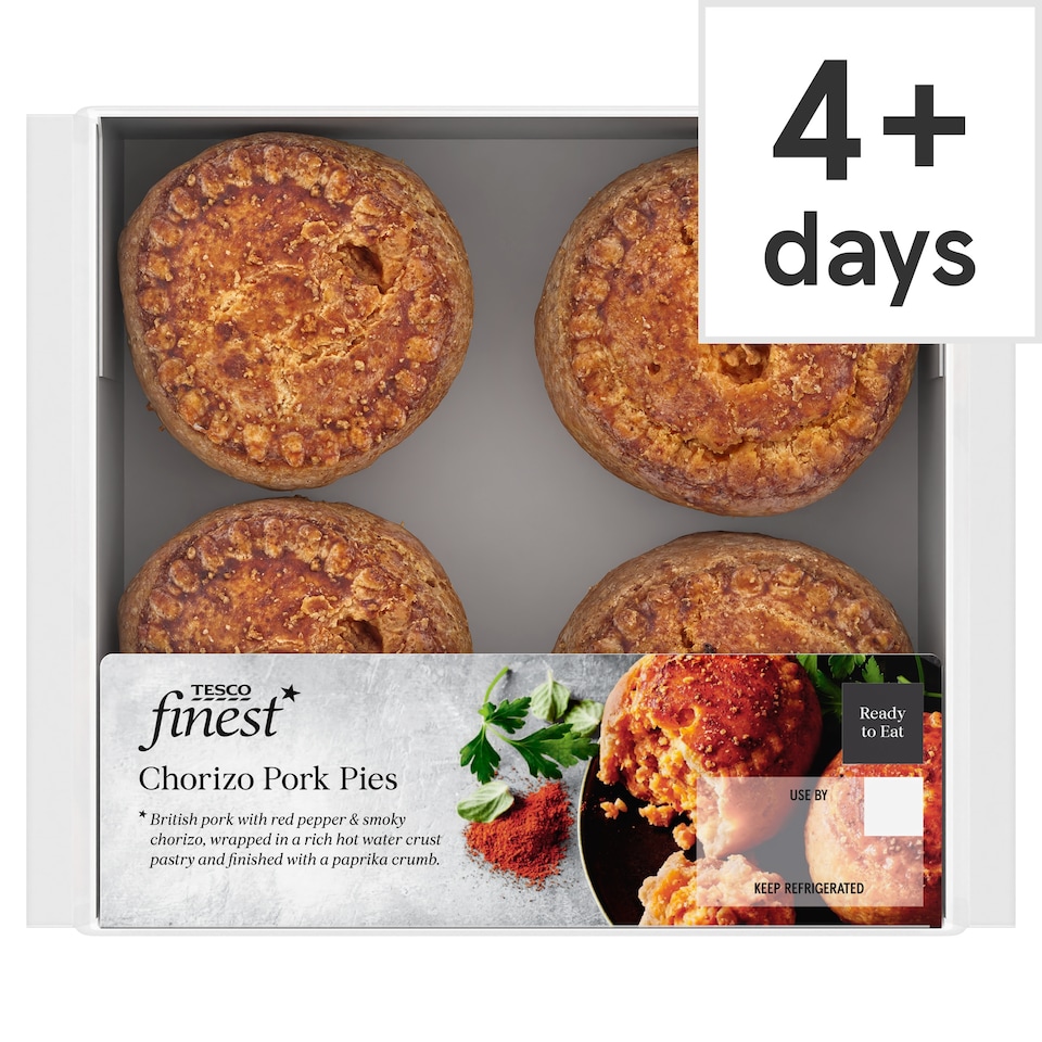 Tesco Finest Chorizo Pork Pies 300g