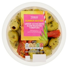 Tesco Green Olives with Slow Roasted Tomatoes 150g