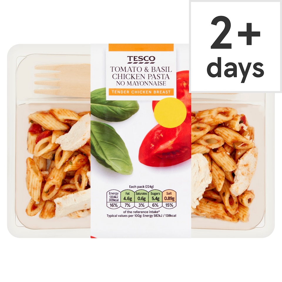 Tesco Tomato & Basil Chicken Pasta 224g