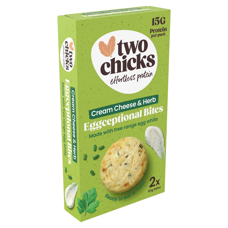 Two Chicks Cream Cheese & Herb Eggceptional Egg Bites 2x50g