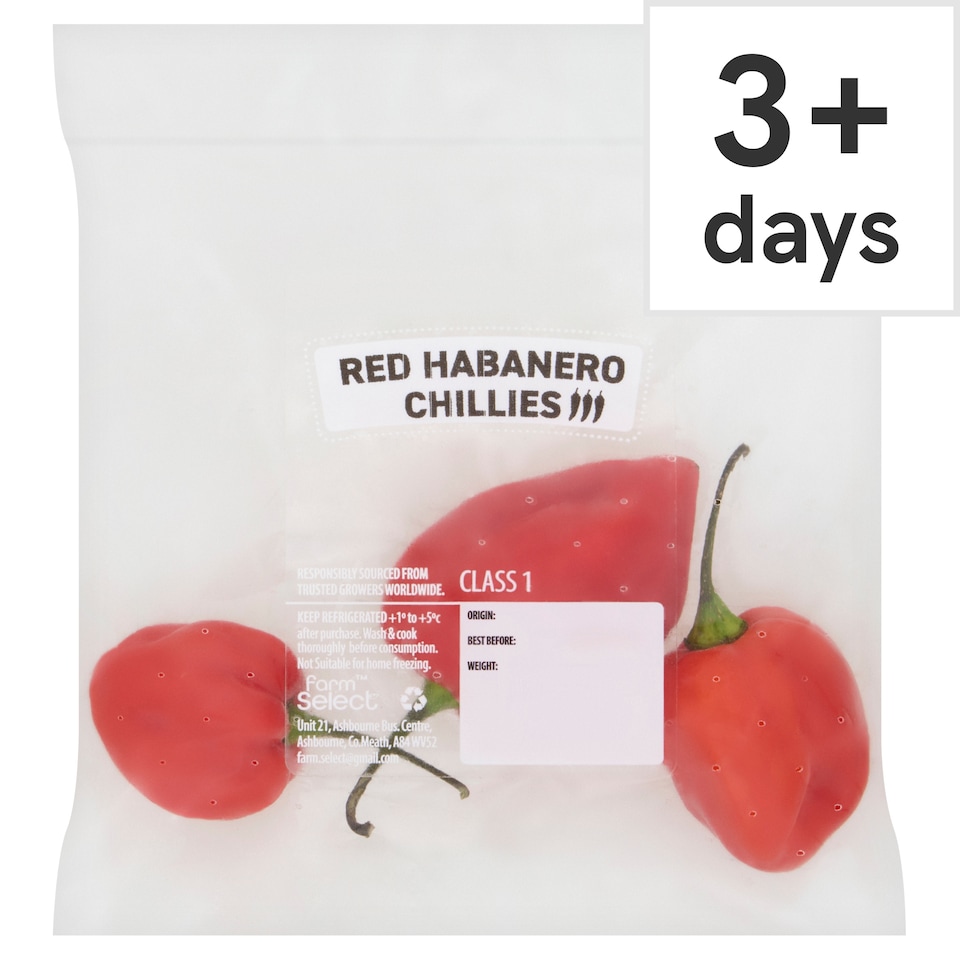 Farm Select Red Habaneiro Chillies 30g