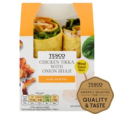Tesco Chicken Tikka With Onion Bhaji Wrap