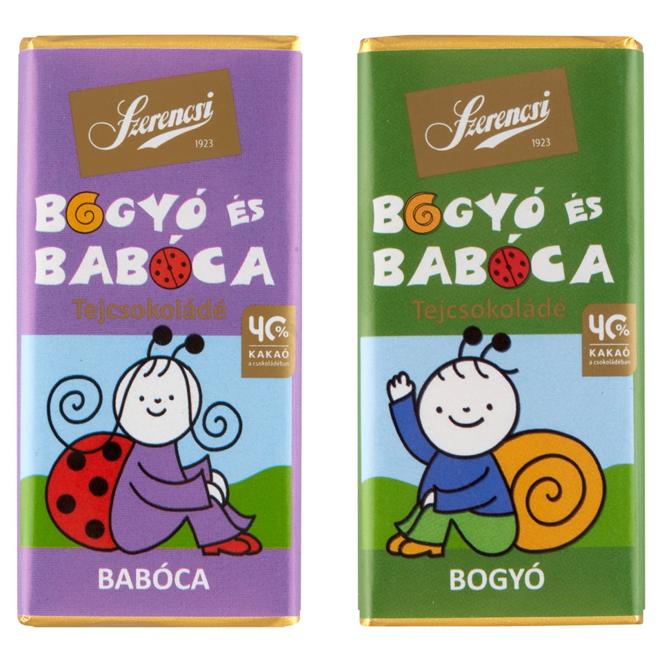 Szerencsi Bogyó and Babóca Milk Chocolate 20 g