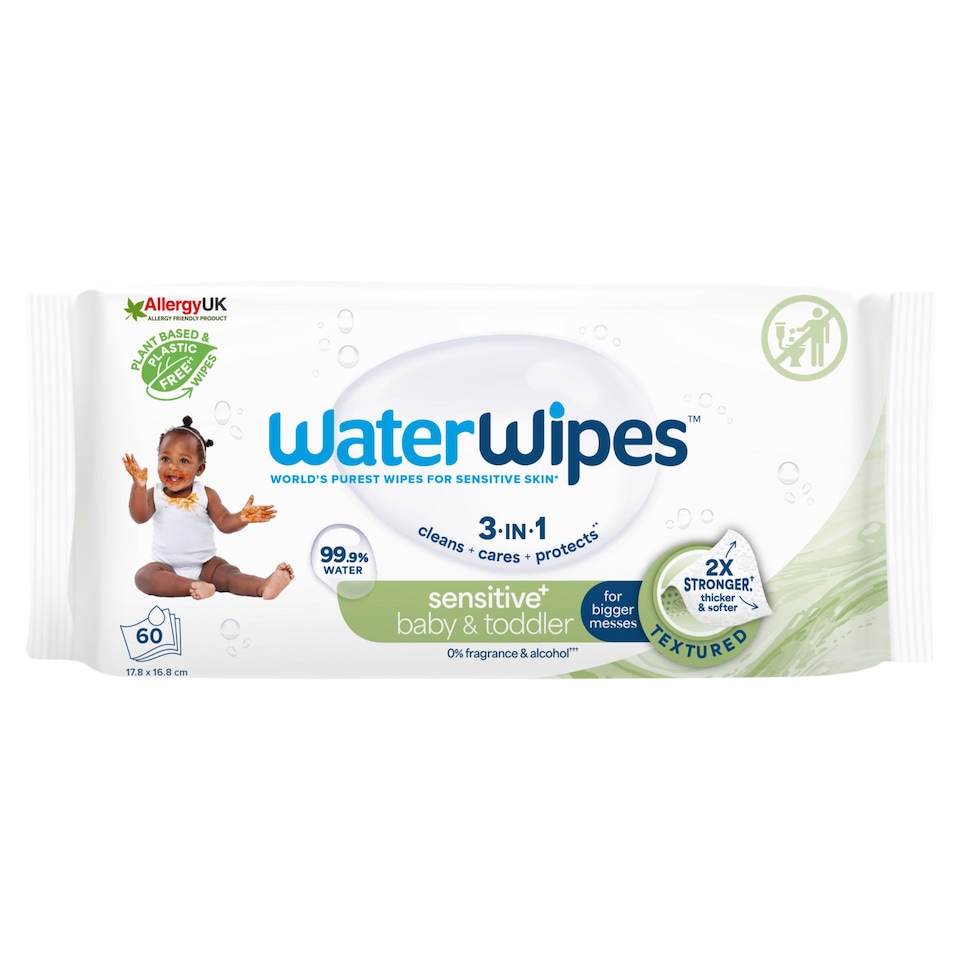 image 1 of Waterwipes Txtrd Biodegradable Baby Wipes 60 Pack
