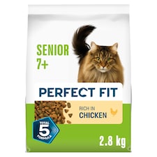 PERFECT FIT Cat Complete Dry Food Senior 7+ Chicken 2.8kg