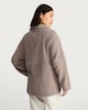 image 4 of F&F Textured Funnel Neck Zip Through Jacket in Natural