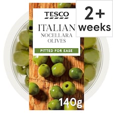 Tesco Italian Pitted Nocellara Olives 140G