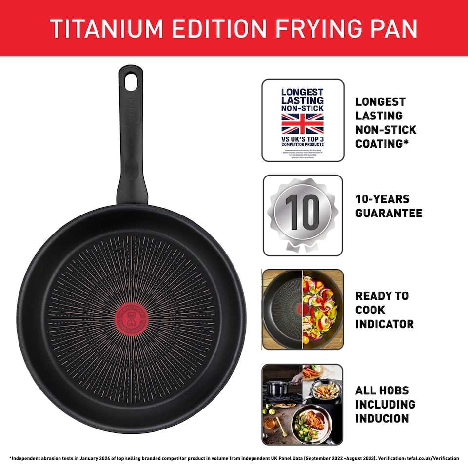 image 1 of Tefal Titanium Edition Frying Pan 32cm