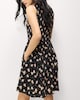 image 4 of F&F Shirred Sleeveless Mini Dress in Multi Black