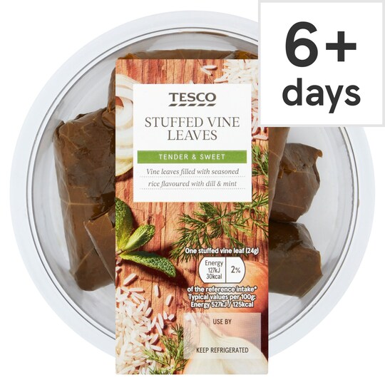 Tesco Stuffed Vine Leaves 150G Tesco Groceries
