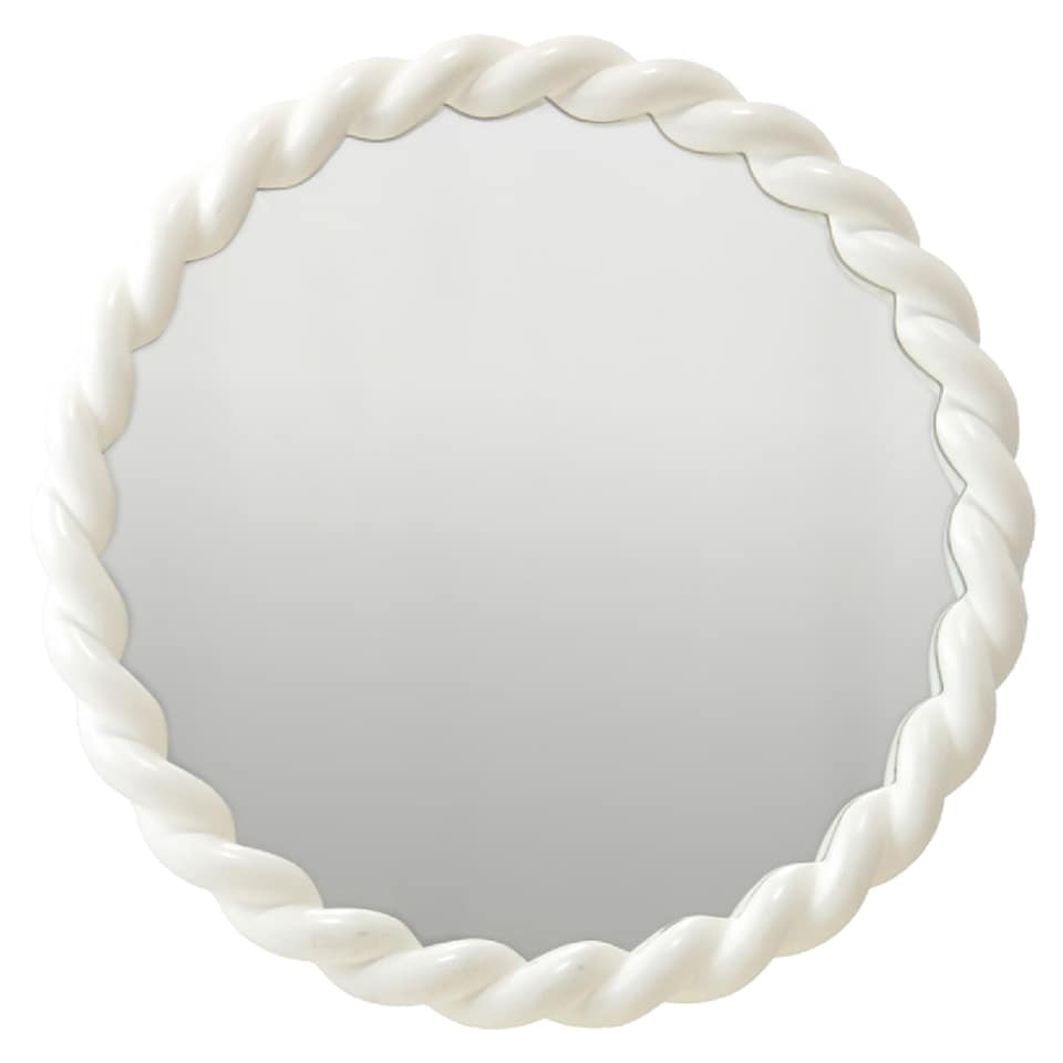 F&F Home Cream Bobble Mirror