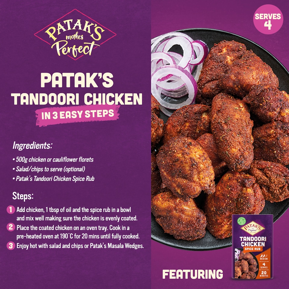 image 1 of Patak's Tandoori Chicken Spice Rub 25g