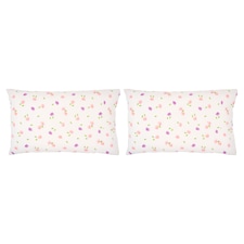 F&F Home Bedding 100% Cotton Ditsy Floral HW Pillow Case Pair