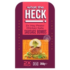 What the Heck 2 Chicken Italia & Pesto Sausage Bombs 260g