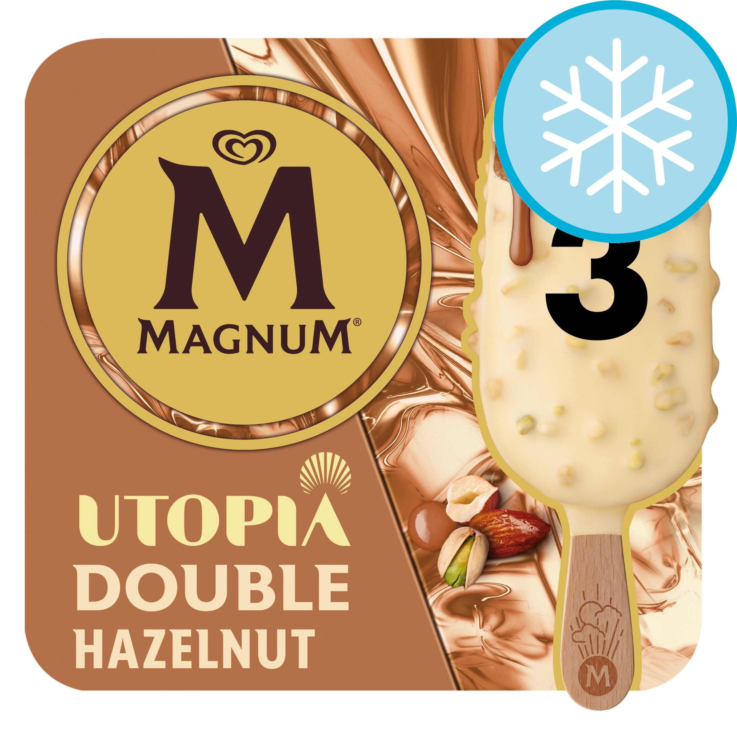 Magnum Utopia Double Hazelnut Ice Cream Sticks 3 x 85ml