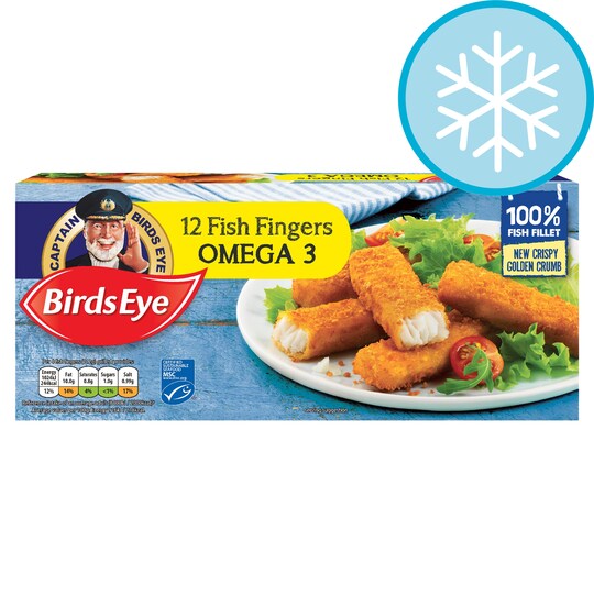 Birds Eye 12 Omega 3 Fish Fingers 336G Tesco Groceries