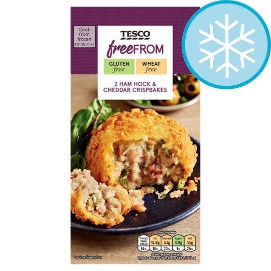 Tesco Free From 2 Ham Hock & Cheddar Crisp Bakes 270G Tesco Groceries
