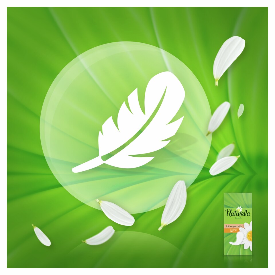 image 1 of Naturella Panty Liners Normal Camomile 52 Liners