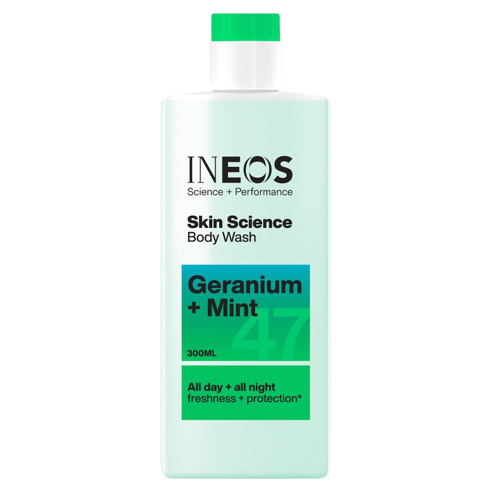 image 1 of INEOS Skin Science Geranium + Mint Body Wash 300ml