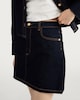 image 2 of The F&F Edit Denim Mini Skirt in Navy
