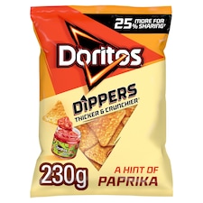 Doritos Dippers Tortilla Chips Paprika Sharing Bag Crisps 230g