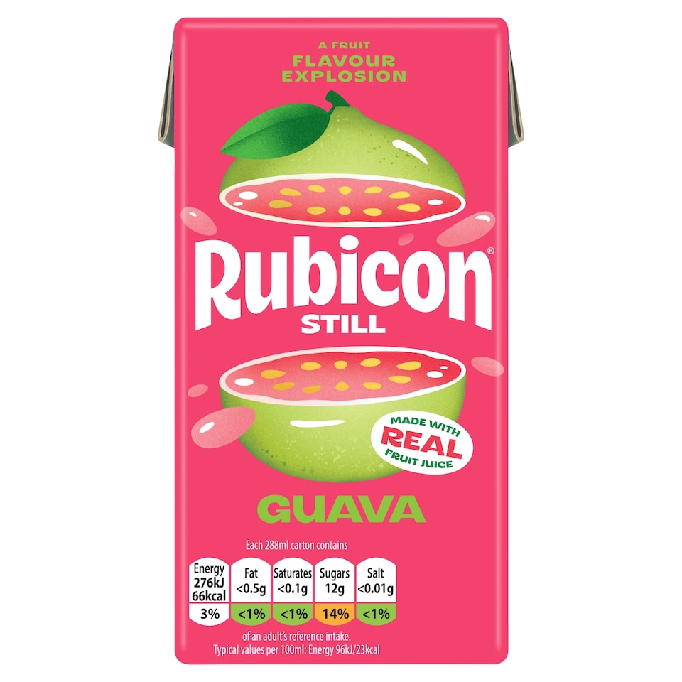 Rubicon Still Guava Juice Drink 288Ml Carton