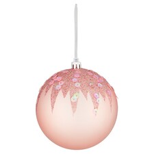Tesco Gg Pink Sequin Hanging Decorative