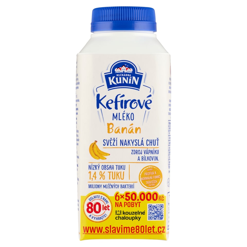 image 1 of Mlékárna Kunín Kefir Milk Banana 300g