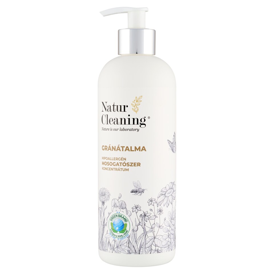 Natur Cleaning hipoallergén mosogatószer koncentrátum gránátalma illattal szőlőmagolajjal 500 ml