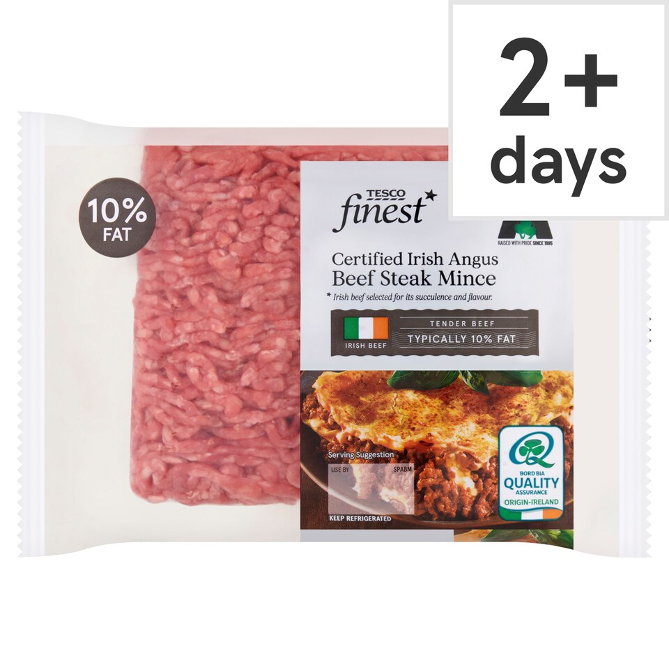 Tesco Finest Certified Irish Angus Beef Steak Mince 450g
