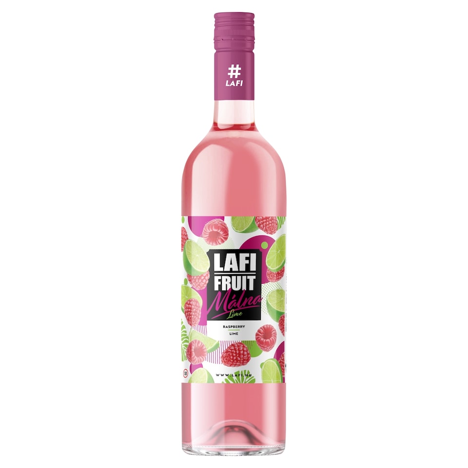 Lafi Fruit Aromatized Wine Cocktail with Raspberry-Lime Flavor, Carbonated 0.75 L