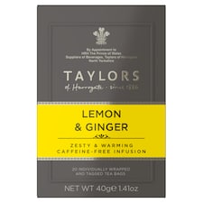 Taylors Lemon & Ginger Infusion Tea Bags 20 Pack 40G