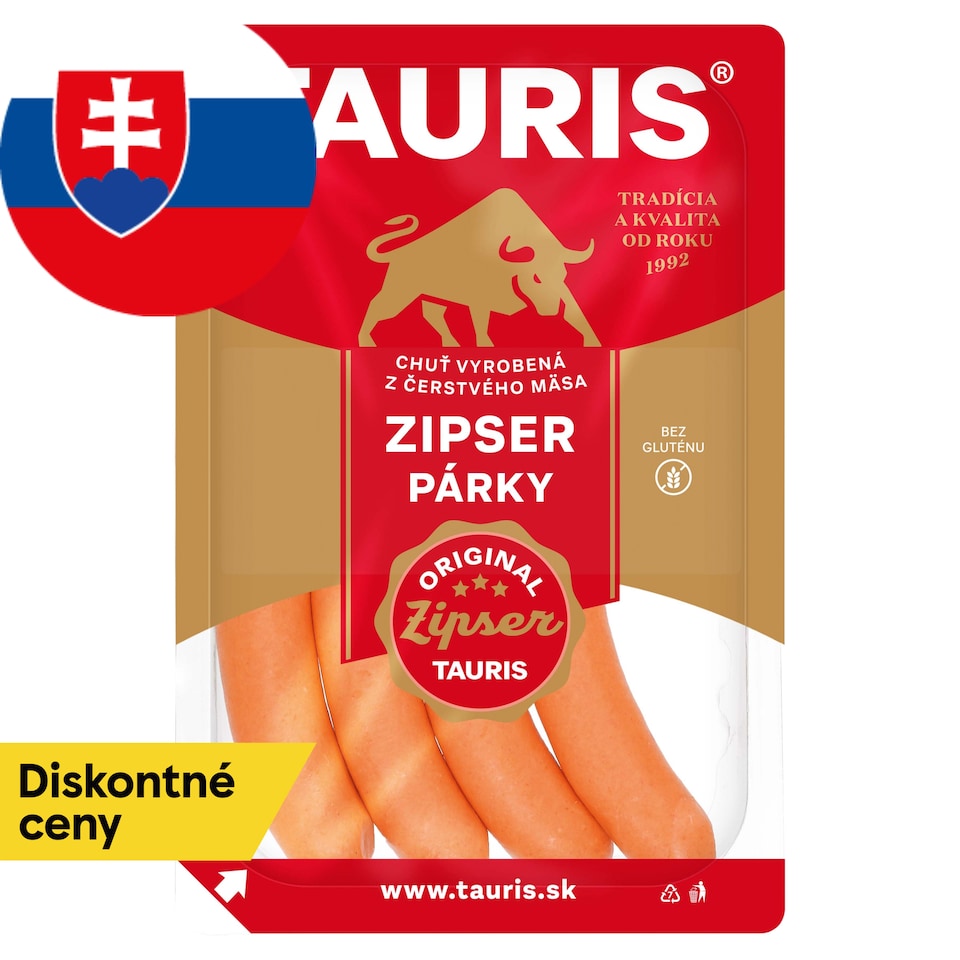 Tauris Zipser Original Sausages 0.165 kg