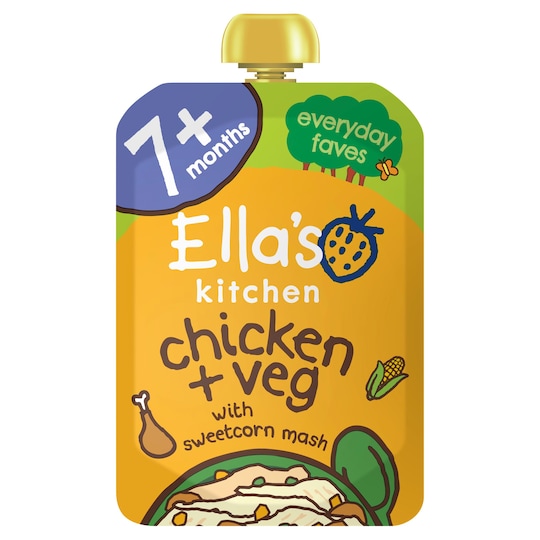 Ella's Kitchen Organic Creamy Chicken & Sweetcorn Herb 130G