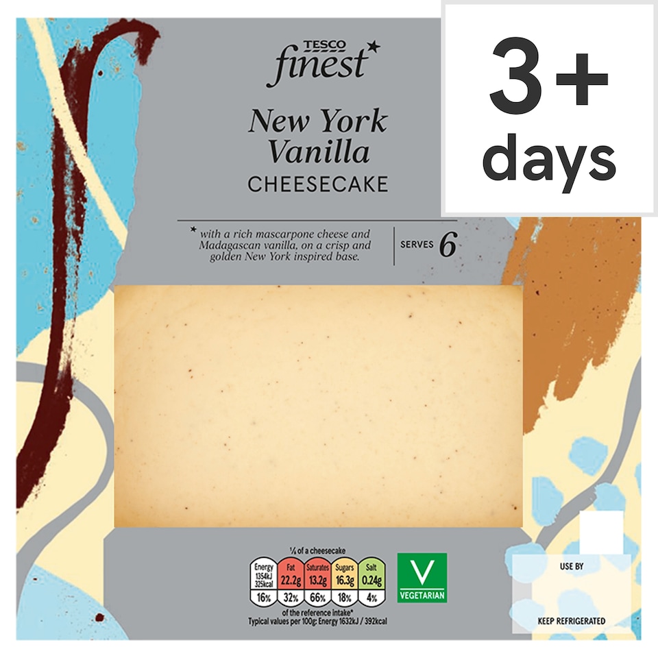 Tesco Finest New York Vanilla Cheesecake 500g
