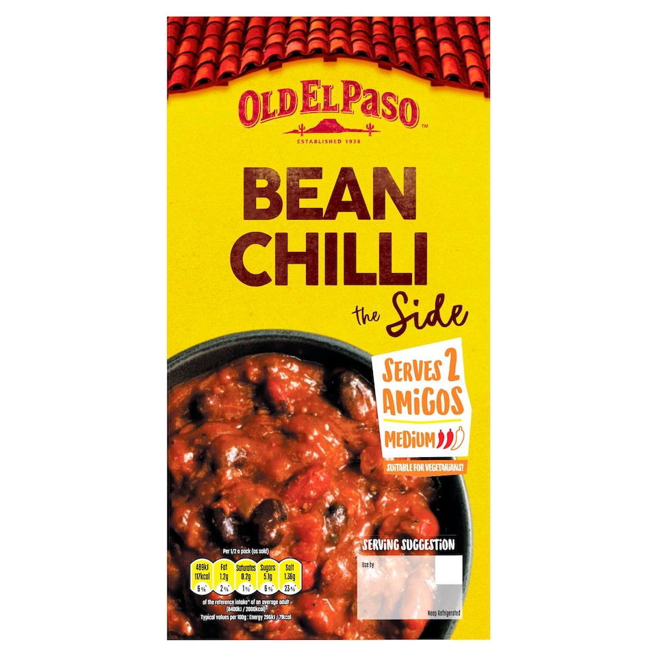 OLD EL PASO BEAN CHILLI 330G