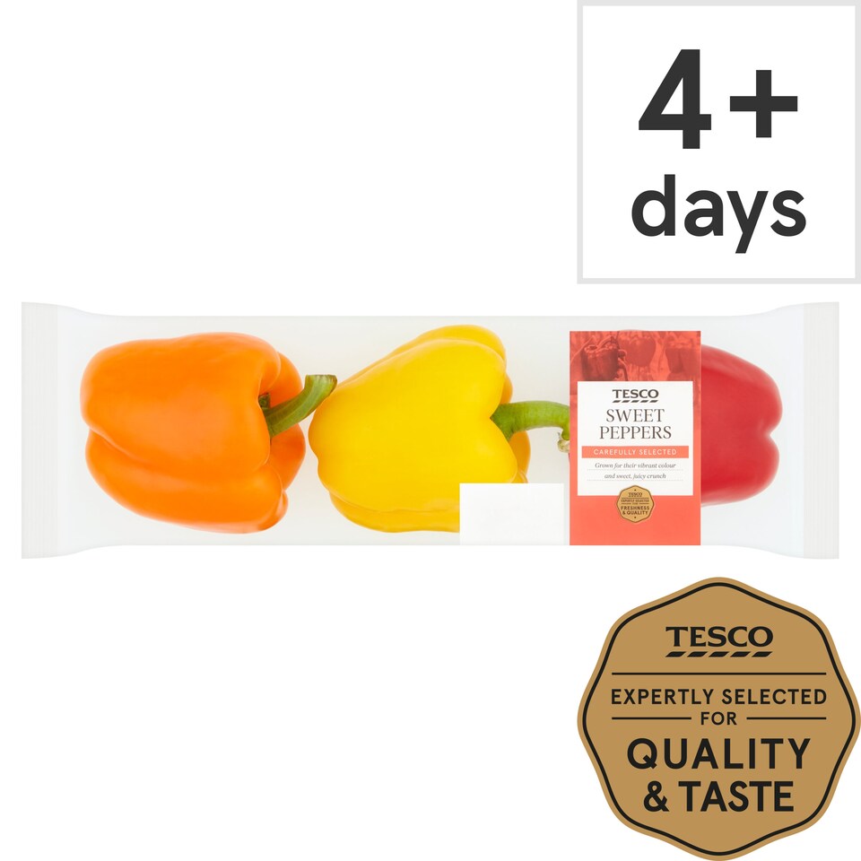 Tesco Sweet Peppers 500G Tesco Groceries