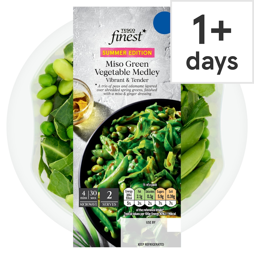 Tesco Finest Miso Green Vegetable Medley 220g 