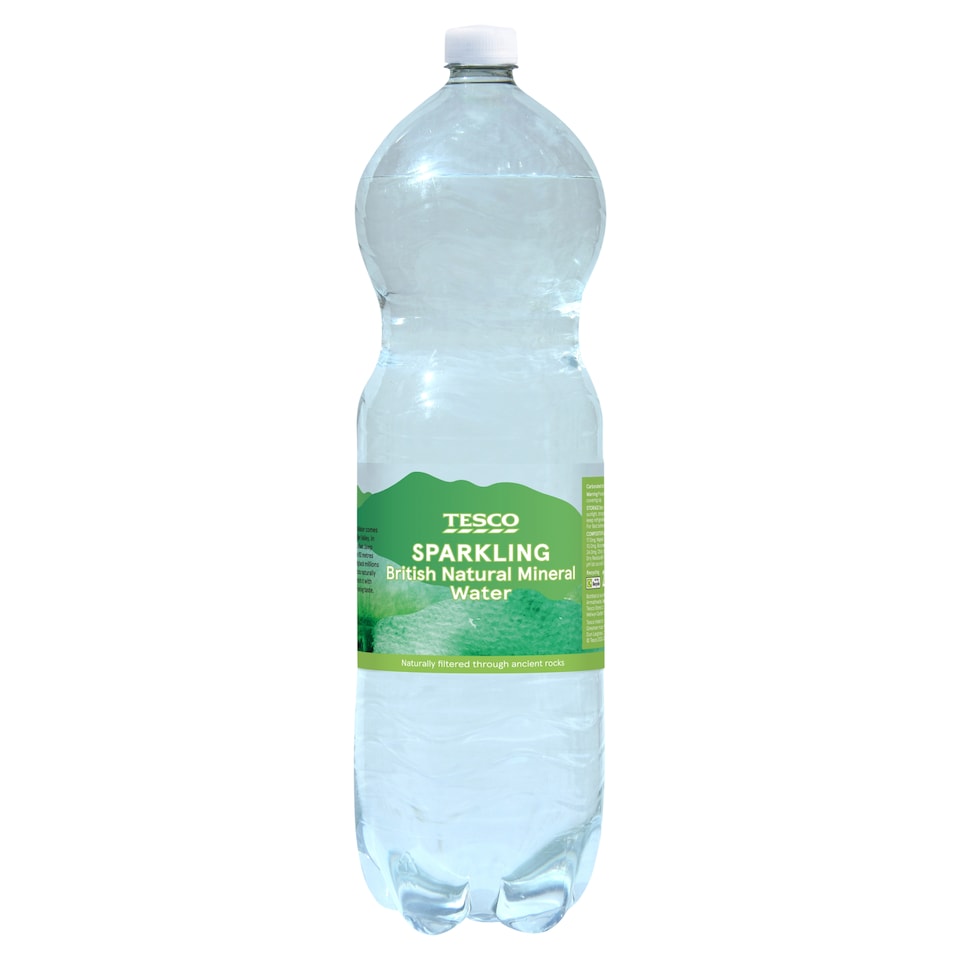 Tesco British Natural Mineral Water Sparkling 2L