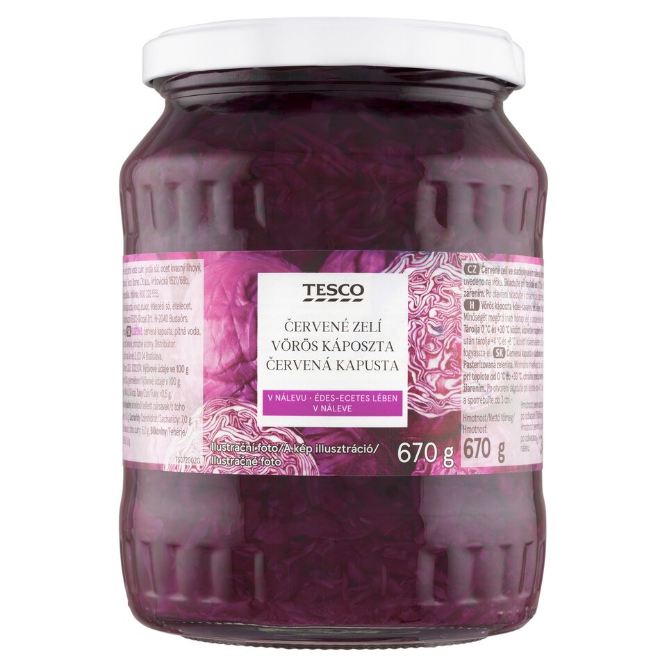 Tesco Red Cabbage in Pickle 670 g