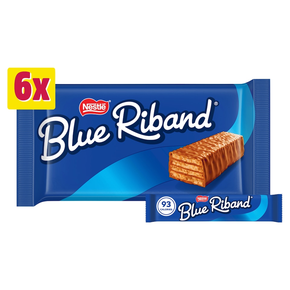 image 1 of Blue Riband Wafer Biscuit Bar 6 Pack Multipack 108g