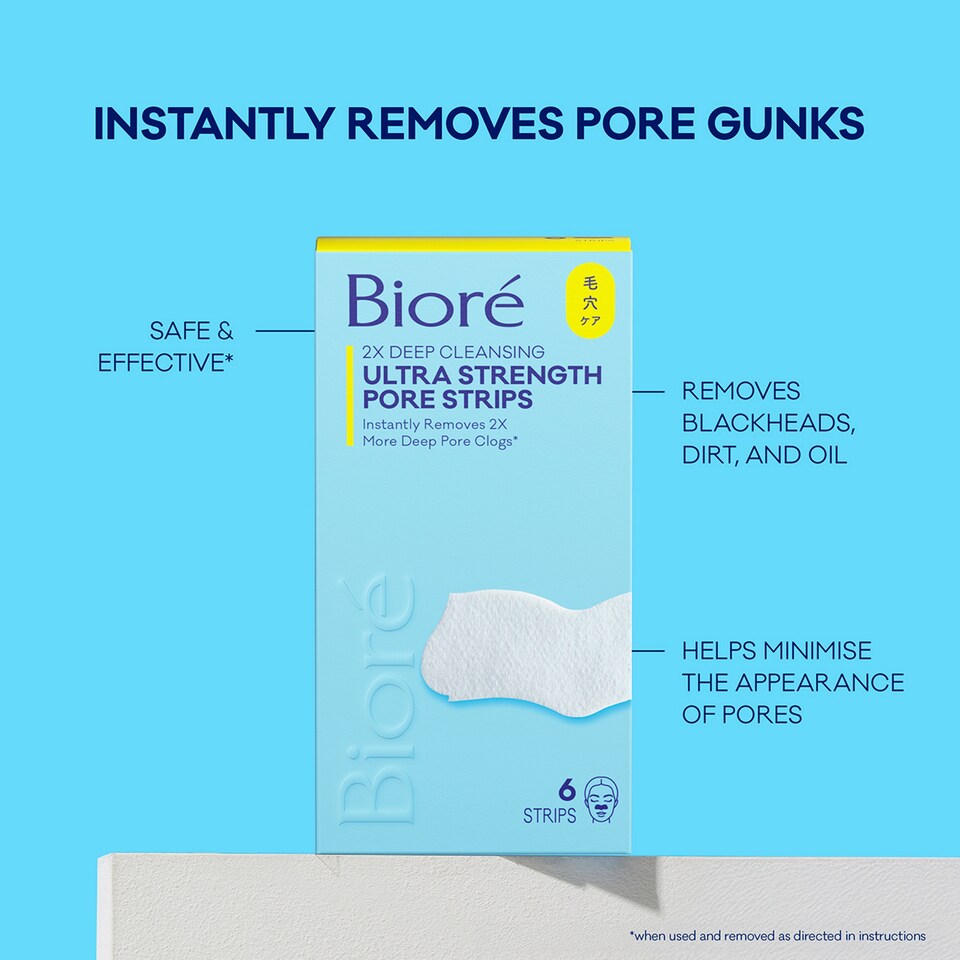 image 1 of Biore Ultra Deep Cleansing Pore Strips 6 Xnose Strips