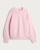 image 4 of F&F Knitted Satin Bow Back Jumper in Pink